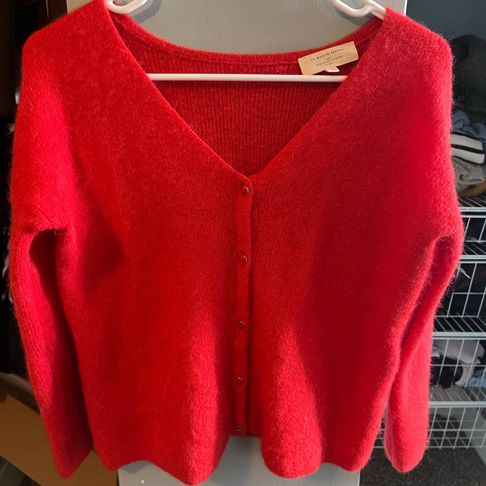 Sezane Barry Cardigan - Red - Small